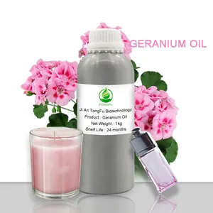 卸売ゼラニウム香水エッセンシャルオイル100% 純粋なオーガニックゼラニウムエッセンシャルオイルキャンドルソープディフューザー