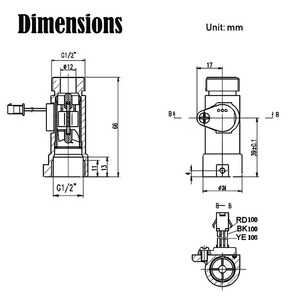 YF-B8 デジタル流量計 DN15 真鍮タービン 100℃ 温水流量センサー - Product Image 5