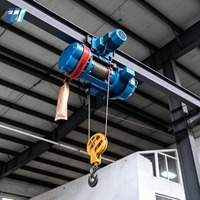 Palans électriques à câble CD MD de haute qualité, 1, 2, 3, 5 et 10 tonnes, avec chariot pour pont roulant monopoutre, pour levage de matériaux