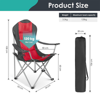 Chaise de pêche en coton à dossier haut Camping pliable Oxford chaise en acier extérieur amovible pliant Camping chaise de plage