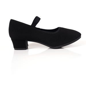 <span class=keywords><strong>Zapatos</strong></span> de baile de entrenamiento clásico para mujer, correa de suela blanda, <span class=keywords><strong>zapatos</strong></span> de tacón de 3,5 cm para profesores, <span class=keywords><strong>zapatos</strong></span> de baile elásticos de Ballet - Product Image 2