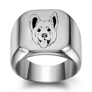 Anillo de Acero de Titanio de 18 mm con Diseño Minimalista Creativo Europeo Americano, Anillo Cuadrado Retro Unisex, Regalo de Joyería - Product Image 3