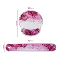 Tapis de souris en cristal de dessin animé ambre Kawaii tapis de souris transparent pour clavier tapis de souris transparent tapis de souris de jeu pour bureau à domicile