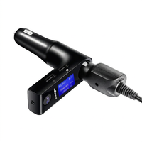 Transmetteur FM pour voiture G7S, kit mains libres, double port USB, chargeur de voiture, écran LCD, lecteur MP3, prise en charge des cartes TF, compatible avec les voitures, camions et SUV