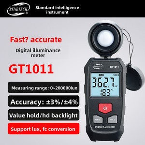 Misuratore di Illuminazione Digitale ad Alta Precisione, Strumento Industriale per la Misurazione della Luminosità, Apparecchio Portatile per Test di Illuminazione, 1 Anno IP67 - Product Image 6