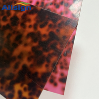 Offres Spéciales écaille de tortue couleur feuille acrylique personnalisée 100% vierge léopard impression fonte feuille acrylique pour décoration murale
