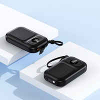 Banco de Energía Portátil de 20000 mAh, Cable de Carga Rápida de 22.5 W, Nuevo Diseño, Entrada USB de Alta Capacidad, Pantalla LED, Gran Capacidad