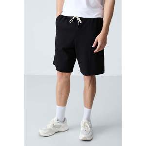Shorts Tommylife pour homme, coupe standard, noir, coton respirant, décontracté, taille S - Product Image 5