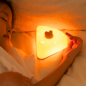 Veilleuse en silicone <span class=keywords><strong>BD</strong></span> Cheese pour chambre d'enfant, lampe animale mignonne, veilleuse pour enfants, veilleuse personnalisée pour chambre à coucher - Product Image 2