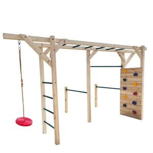 indoor playground Monkey Bar wooden kids outdoor playground equipment