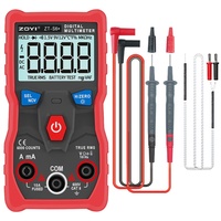 ZOYI ZT-S6 + Multimeter listrik Digital, alat perbaikan kapasitor identifikasi otomatis portabel LCD presisi tinggi untuk kecil