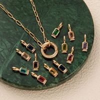 Pendentif DIY polyvalent, non toxique, chic et raffiné, facile à utiliser, respectueux de la peau, avec fermoir pierre de naissance, pour usage quotidien