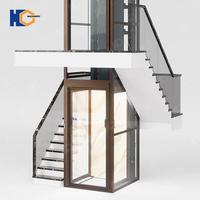 Ascenseur domestique personnalisable pour 2 à 6 personnes, 2/3/4 étages, intérieur/extérieur, petit ascenseur domestique, 400 kg