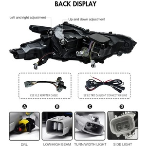 ไฟหน้า HETOP <span class=keywords><strong>Camry</strong></span> ปี 2018-2023 อัพเกรดเป็น LED พร้อมไฟ DRL และเลนส์ไฟเลี้ยว  ไฟหน้าดัดแปลงสำหรับ Toyota - Product Image 4
