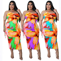 Robe décontractée moulante et sexy sans manches à découpes imprimées pour femme, collection 2026