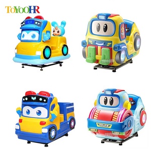 Macchina da gioco per bambini a gettoni, con auto oscillante 3D in fibra di vetro, per interni, con video elettronico. - Product Image 2