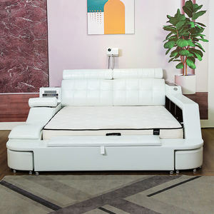 Exclusivo apartamento de Villa Hotel con dormitorio de cama <span class=keywords><strong>Queen</strong></span> ajustable multifunción con almacenamiento de proyección inteligente cama doble - Product Image 1