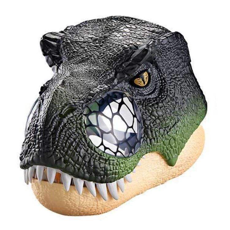 Máscara eléctrica verde oscuro de Tyrannosaurus Rex