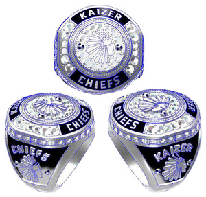 Bague de championnat de football Kaizer Chiefs personnalisée en alliage de zinc plaqué or, style classique, avec cristaux et strass, bijou unisexe, cadeau <span class=keywords><strong>OUBA</strong></span> - Product Image 3