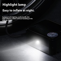Gonfleur de pneus portable haute puissance 12V en ABS, pompe à air électrique pour voiture avec fonction de surveillance de la pression des pneus
