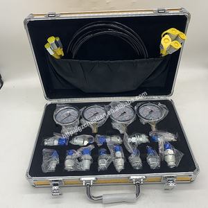 掘削機診断ツール油圧テストキット4ゲージ掘削機油圧ゲージセット - Product Image 5