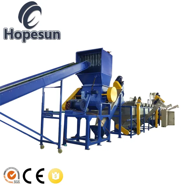 HDPE PVC LDPE PE Garbage EPS PET PP Nylon Plastic Bags Film PS Bottle Washing Waste plastic recycling equipment small