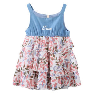 Vestidos de Mezclilla para Niñas, Estilo Princesa, al por Mayor, Producto Nuevo, de Fábrica de Ropa Infantil en China - Product Image 1
