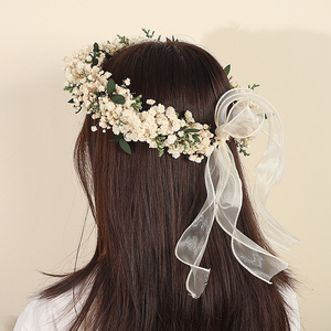 Vente en gros d'accessoires pour <span class=keywords><strong>cheveux</strong></span> avec ruban ajustable couronnes et guirlandes de <span class=keywords><strong>fleurs</strong></span> <span class=keywords><strong>séchées</strong></span> pour décorations murales de mariage et accessoires de tir - Product Image 5