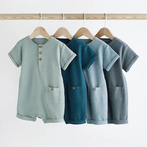 Nouveauté Printemps Été Combinaison bébé en coton biologique Combinaison bébé unisexe - Product Image 1
