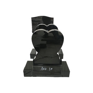 Monuments modernes en <span class=keywords><strong>granit</strong></span> et marbre de style américain Pierre tombale en pierre naturelle Coeur Mémorial Cimetière Jardin - Product Image 4