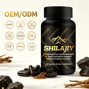 Cápsulas de Shilajit Puro del Himalaya de Marca Privada OEM, Suplemento Diario con Extracto de Melena de León, Musgo Marino y Loto de Nieve - Product Image 1