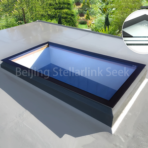 현대식 알루미늄 합금 채광창 자동 슬라이딩 이중 유리 지붕창 (리모컨 포함, 방수 및 환기 기능) - Product Image 5