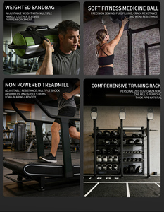 Caminadora Curva Autoalimentada Sin Motor con Pantalla LCD para Entrenamiento HIIT y Hyrox, Uso Doméstico y Comercial, Resistente - Product Image 5