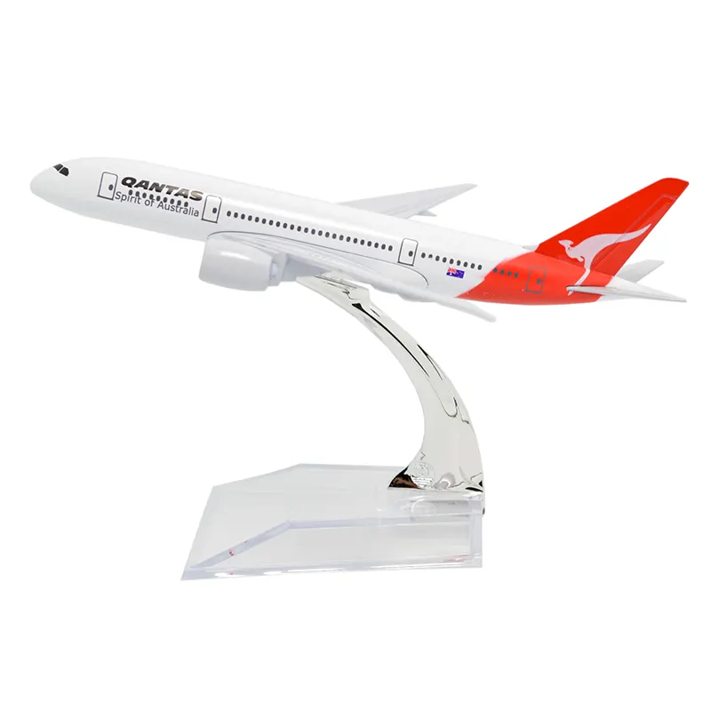 1:400 16cm Qantas Airways Boeing B787 Metal Passenger Airplane Model Civil Aircraft Mode Die Cast Plane Model Customized