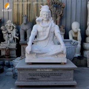 Statua su misura del signore Shiva di marmo della scultura del dio dell'india di scultura di pietra su misura di alta qualità