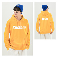 Sweat-shirt à capuche pour homme en coton 100% 330 g/m², coupe ample, épaules tombantes, personnalisable avec impression floquée, vente en gros