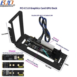 PCIe 16X Slot GEN5 PCI-E 5.0 X4 128GB/S OCuLink Laptop EGPU External <b>Graphics</b> <b>Card</b> Gaming GPU Dock M.2 NVMe to SFF-8612 Adapter - Product Image 2