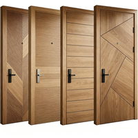 Porte en bois insonorisée et ignifugée certifiée Zonle, design moderne, résistance au feu 20/30/45/60/90 minutes pour hôtel