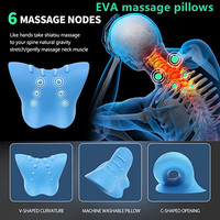 Offre Spéciale petit personnalisé EVA cou et épaule Relaxation oreiller EVA Portable oreiller dispositif de Traction cervicale oreiller de Massage