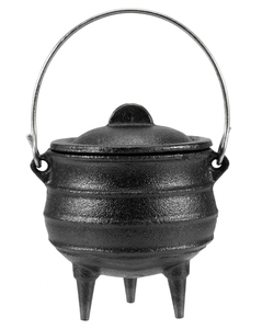 Caldero de Hierro Fundido de 3.5'' para Quemar Resinas, Incienso y Varillas de Incienso, Decoración de Halloween, Olla de Brujas - Product Image 1