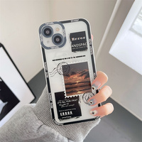 Coque de téléphone transparente antichoc en TPU avec motif code-barres pour iPhone 17 Pro Max – Accessoires de téléphone en gros