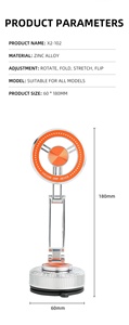 Soporte para Teléfono Móvil con Ventosa Reforzada, Alta Viscosidad, para Tablero <span class=keywords><strong>de</strong></span> Auto, Parabrisas, Brazo Largo Ajustable - Product Image 6