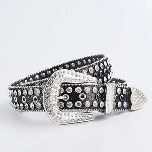 Kovboy ve Cowgirl için elmas kemer renkli PU batı BB bel kemeri Blingbling etkisi ile seksi <span class=keywords><strong>Metal</strong></span> kemer - Product Image 3