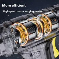 Pompa Inflator Nirkabel Inflasi Cepat Layar Digital Pompa Inflator Ban Pintar Pompa Pintar Praktis Lampu LED