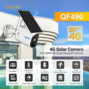 <span class=keywords><strong>ESCAM</strong></span> QF490 1080P De Stockage en Nuage 4G Sim carte Batterie PIR Alarme Caméra <span class=keywords><strong>IP</strong></span> Avec Panneau Solaire Couleur Night Vision Two Way Audio - Product Image 2
