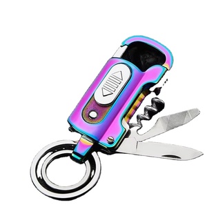 Ricarica personalizzata <span class=keywords><strong>USB</strong></span> con apribottiglie per unghie cacciavite multifunzione portachiavi <span class=keywords><strong>accendisigari</strong></span> elettronici - Product Image 1