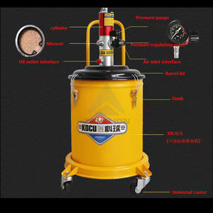 Cheap Sale Industrial Pneumatic <b>Grease</b> Pump 30L Movable Air Operated <b>Grease</b> Pump Kit Pneumatic Lubrication Barrel <b>Grease</b> Pump - Product Image 5