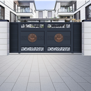 Puerta de Aluminio Personalizada para Villas, Casas Independientes y Casas de Campo, Diseño Minimalista de Doble Puerta, Uso Exterior, 5 Años de Garantía - Product Image 5