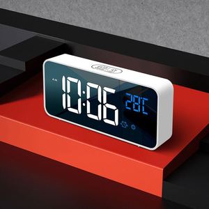 นาฬิกาปลุกอัจฉริยะ LED จากผู้ผลิตโดยตรง พร้อมบลูทูธเล่นเพลง ตั้งเวลาเลื่อนปลุก จอแสดงผลดิจิตอลทันสมัย ควอตซ์ USB นาฬิกาอิเล็กทรอนิกส์ตั้งโต๊ะ - Product Image 5