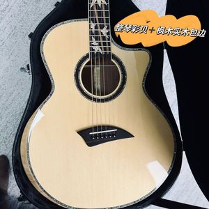 Violão Acústico Cutaway Artesanal de <span class=keywords><strong>40</strong></span> Polegadas de Alta Qualidade em Madeira Maciça com Acabamento em Sapele e Braço em Mogno - Product Image 2